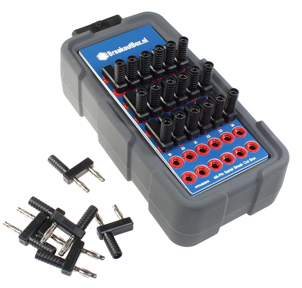 [PRT-FSB-LT24] Serial breakout box 24 channel with template and bridges | PRT-FSB-LT24