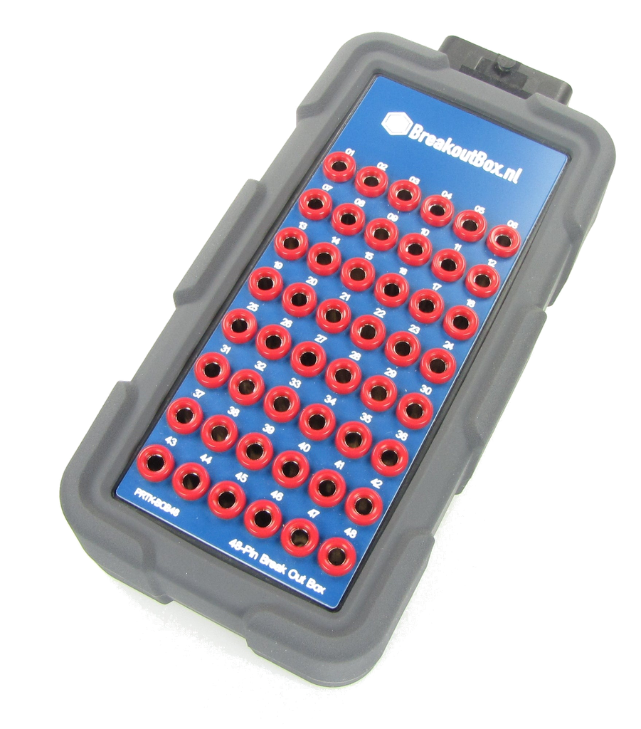 48 Pin Breakoutbox kunststof met rubber bumper