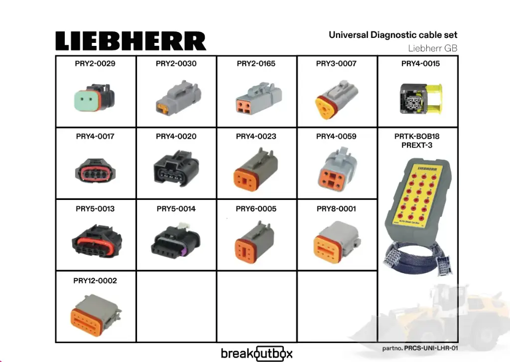 [PRCS-UNI-LHR-01] Universal diagnostic cable set (Liebherr)