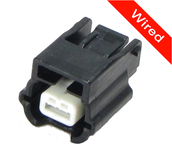 2 Pins Female connector with 10 cm wires | PRCW2-0080-B