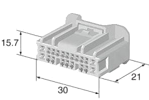 20 Pins Female connector | PRC20-0002-B