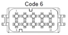 10 Pins Male connector | PRC10-0037-A