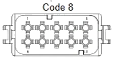 10 Pins Male connector | PRC10-0039-A
