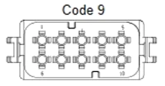 10 Pins Male connector | PRC10-0040-A