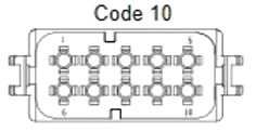10 Pins Male connector | PRC10-0041-A