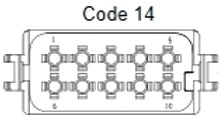 10 Pins Male connector | PRC10-0045-A
