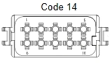 10 Pins Male connector | PRC10-0045-A