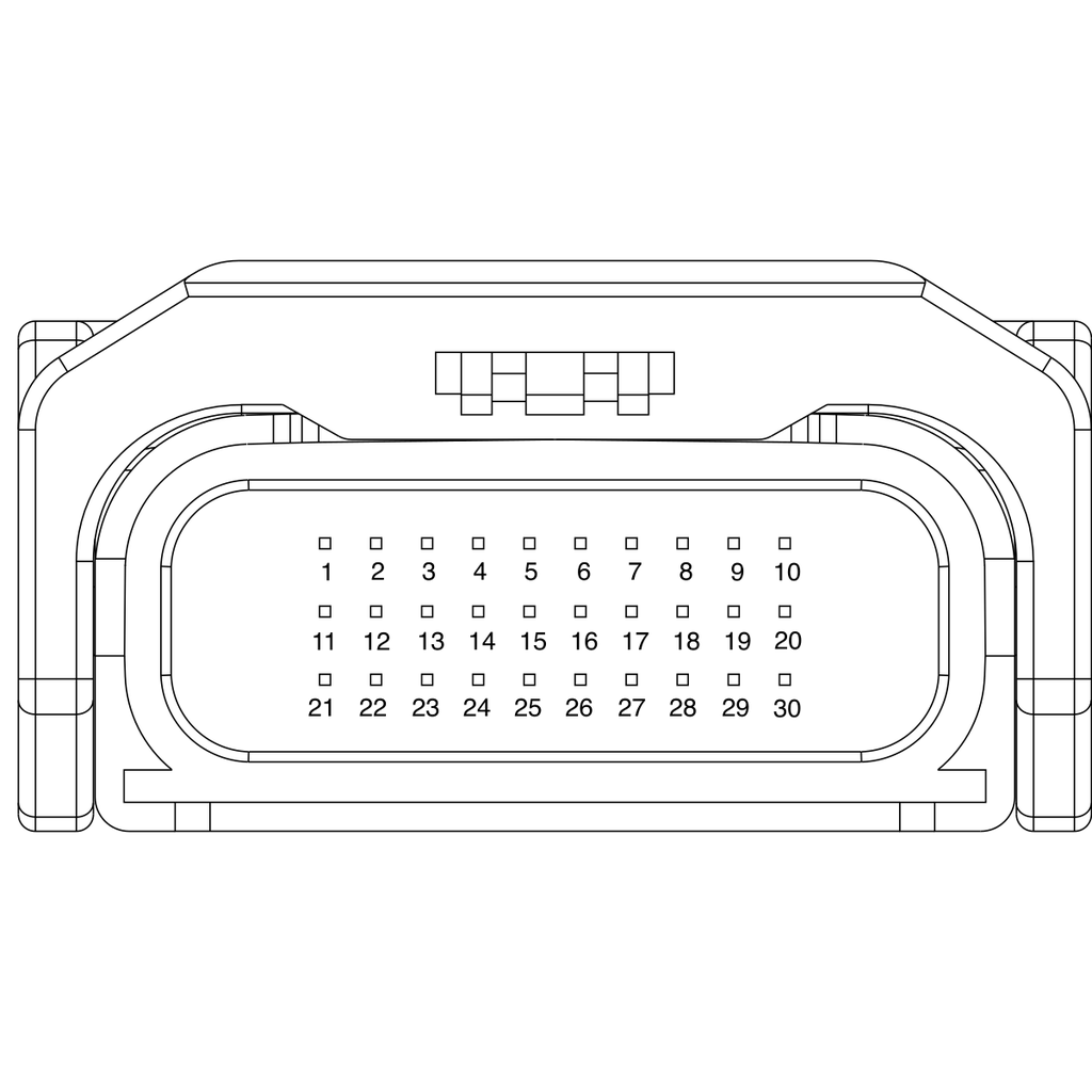 [PRC30-0005-B] 30 Pins Female connector | PRC30-0005-B