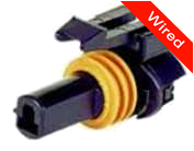 [PRCW1-0006-B] 1 Pin Female connector with 10cm wires PRCW1-0006-B
