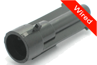 1 Pin Male connector with 10 cm wires | PRCW1-0010-A