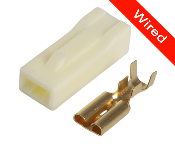 1 Pin Female connector with 10 cm wires | PRCW1-0014-B