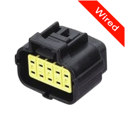 10 Pins Female connector with 10 cm wires | PRCW10-0001-B