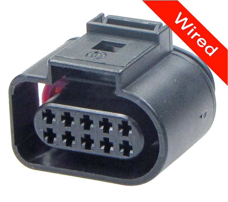 [PRCW10-0010-B] 10 Pins Female connector with 10 cm wires | PRCW10-0010-B