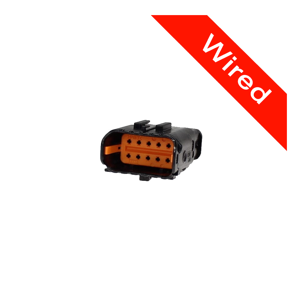 [PRCW10-0014-A] 10 Pin Male connector with 10cm wires | PRCW10-0014-A