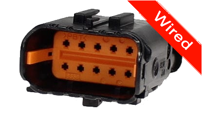 10 Pins Male connector with 10 cm wires | PRCW10-0014-A