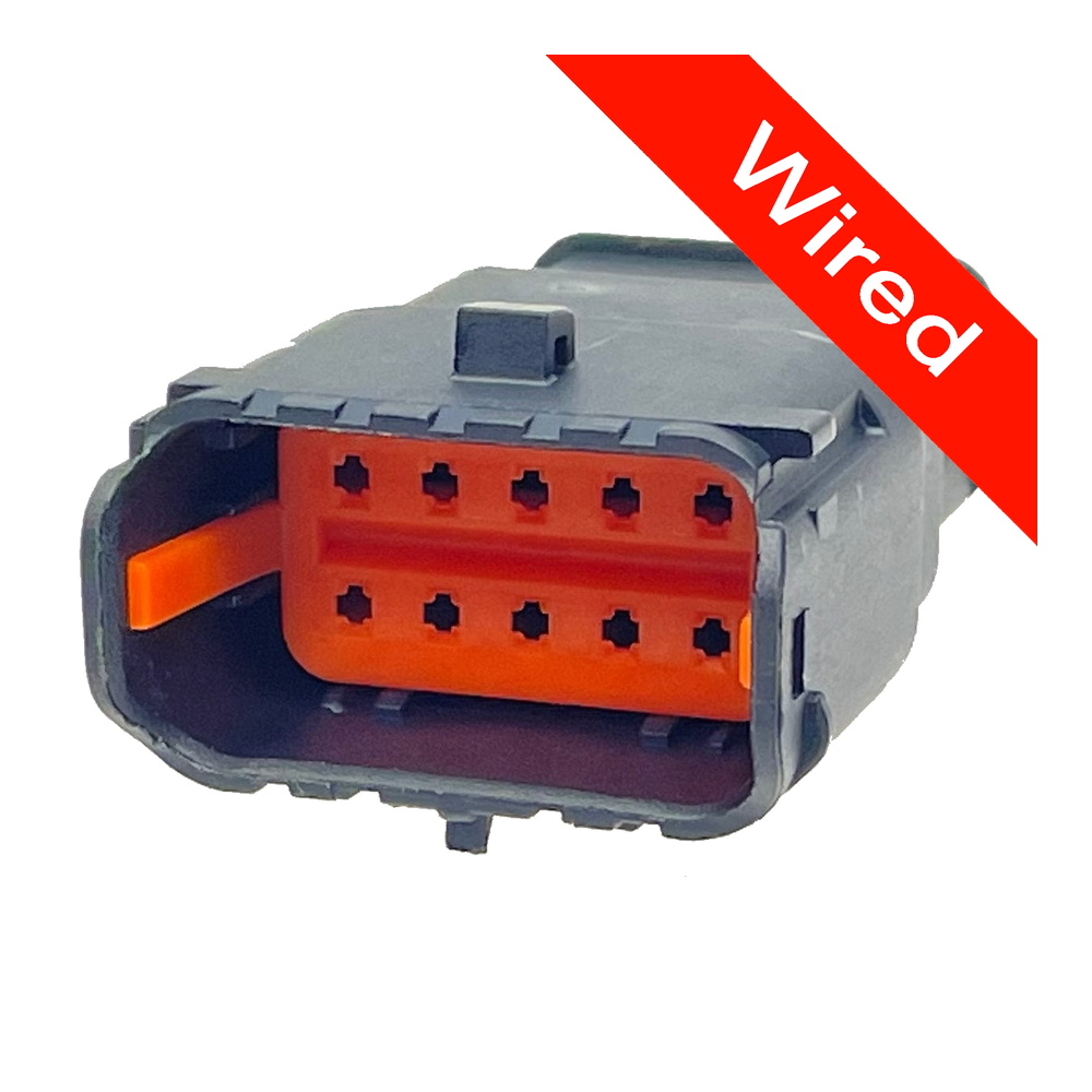 [PRCW10-0019-A] 10 Pin Male connector with 10cm wires | PRCW10-0019-A