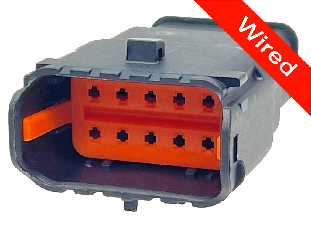 10 Pins Male connector with 10 cm wires | PRCW10-0019-A