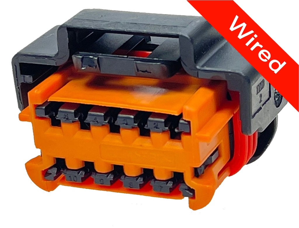 10 Pins Female connector with 10 cm wires | PRCW10-0019-B