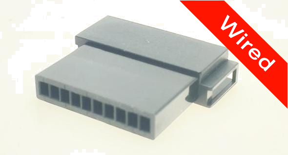 10 Pins Male connector with 10 cm wires | PRCW10-0025-A