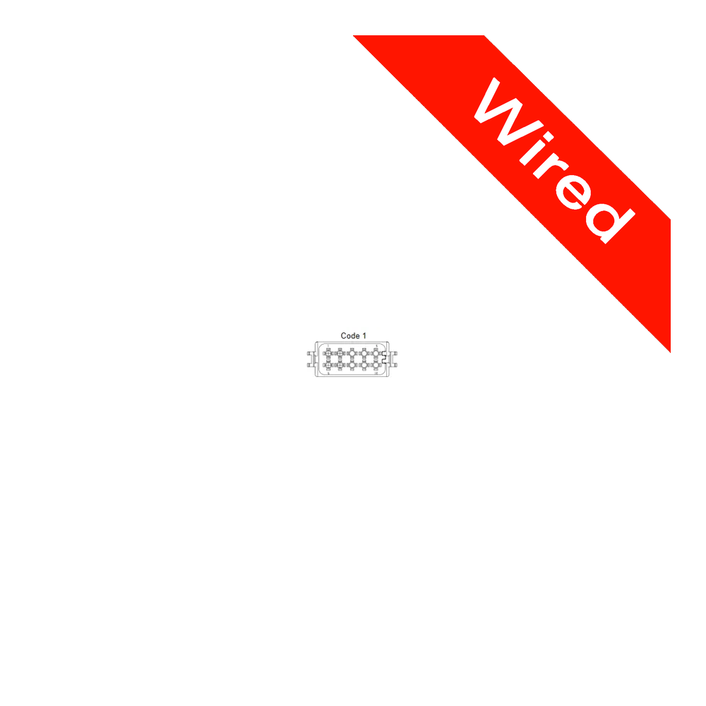 [PRCW10-0032-A] 10 Pin Male connector with 10cm wires | PRCW10-0032-A