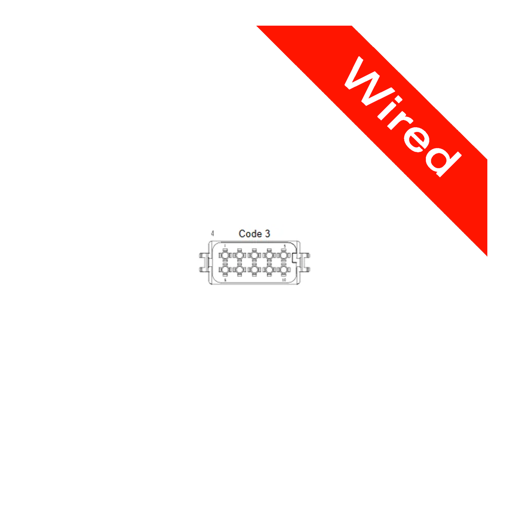 [PRCW10-0034-A] 10 Pin Male connector with 10cm wires | PRCW10-0034-A