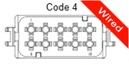 10 Pins Male connector with 10 cm wires | PRCW10-0035-A