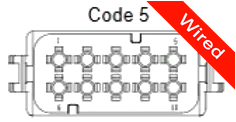 10 Pins Male connector with 10 cm wires | PRCW10-0036-A