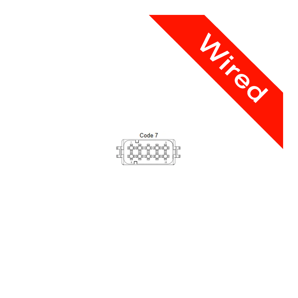 [PRCW10-0038-A] 10 Pin Male connector with 10cm wires | PRCW10-0038-A
