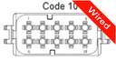 10 Pins Male connector with 10 cm wires | PRCW10-0041-A
