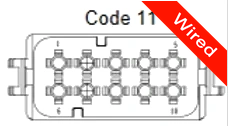 [PRCW10-0042-A] 10 Pins Male connector with 10 cm wires | PRCW10-0042-A