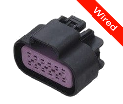 12 Pins Female connector with 10 cm wires | PRCW12-0001-B