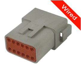 [PRCW12-0002-A] 12 Pin Male connector with 10cm wires | PRCW12-0002-A
