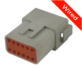 [PRCW12-0002-A] 12 Pin Male connector with 10cm wires PRCW12-0002-A