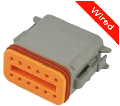 [PRCW12-0002-B] 12 Pins Female connector with 10 cm wires | PRCW12-0002-B