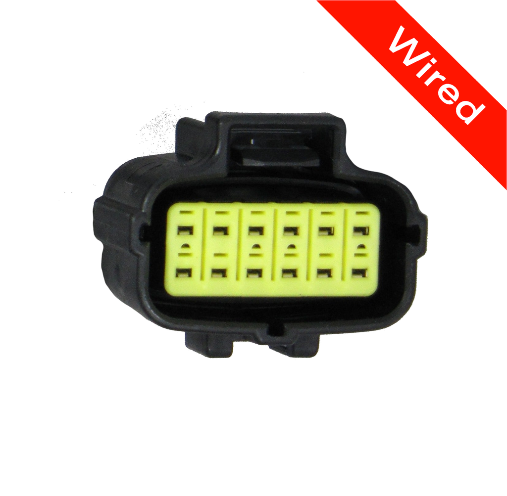 12 Pins Female connector with 10 cm wires | PRCW12-0003-B