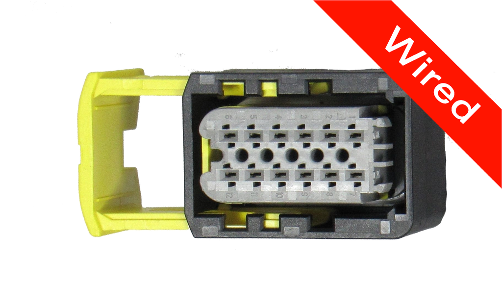 12 Pins Female connector with 10 cm wires | PRCW12-0004-B
