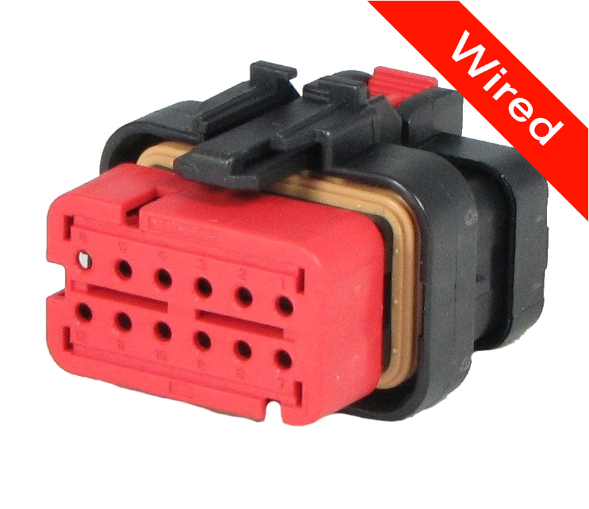 [PRCW12-0005-B] 12 Pin Female connector with 10cm wires | PRCW12-0005-B