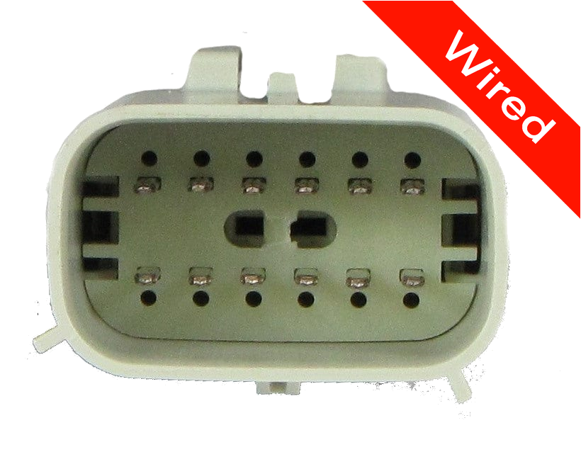[PRCW12-0007-A] 12 Pin Male connector with 10cm wires | PRCW12-0007-A
