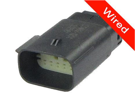 12 Pins Male connector with 10 cm wires | PRCW12-0008-A