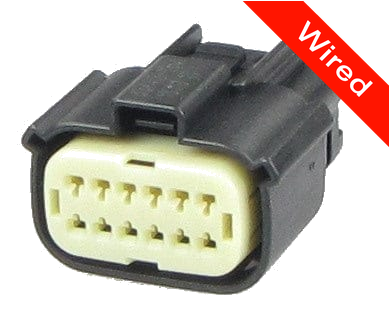12 Pins Female connector with 10 cm wires | PRCW12-0008-B