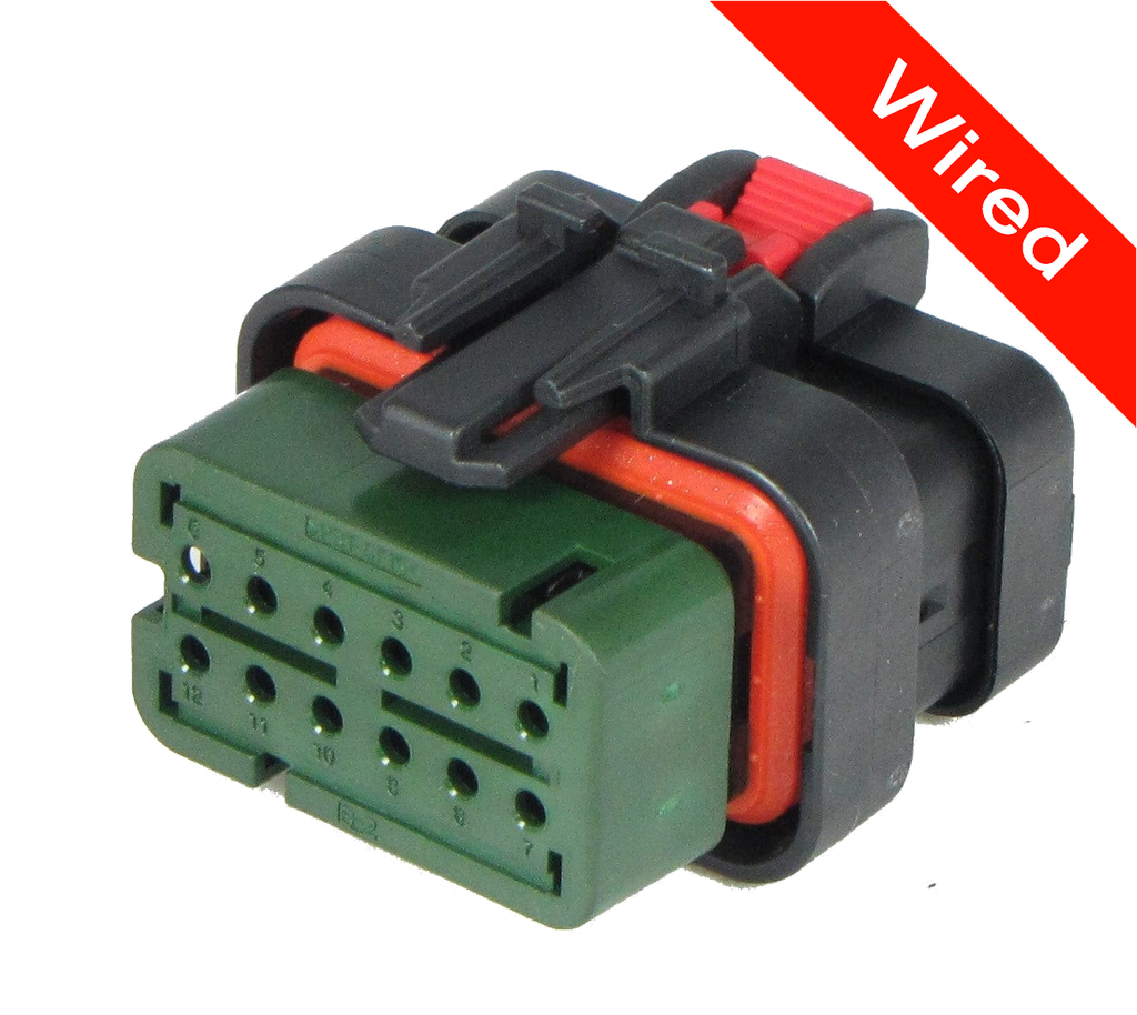 [PRCW12-0010-B] 12 Pin Female connector with 10cm wires | PRCW12-0010-B