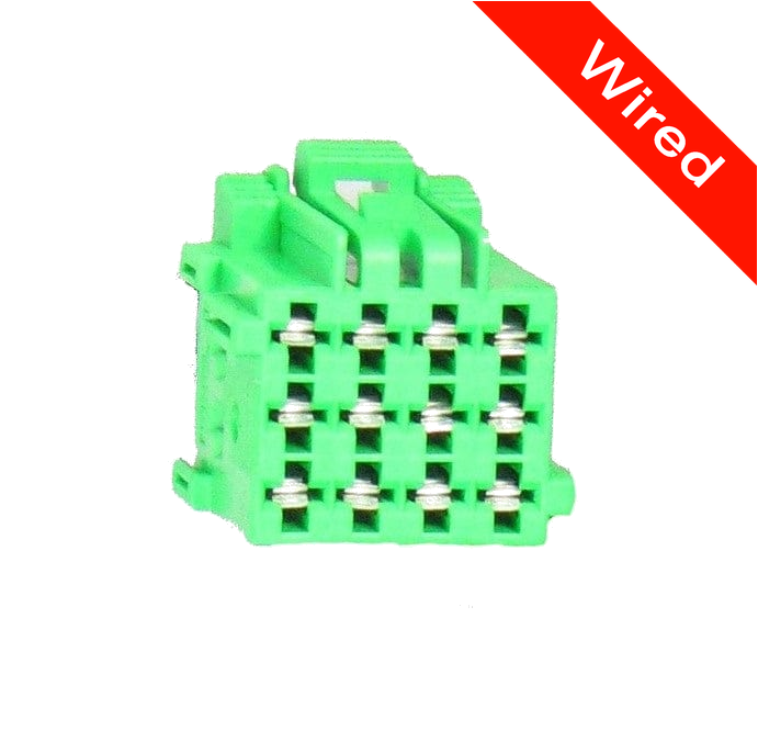 12 Pins Female connector with 10 cm wires | PRCW12-0012-B