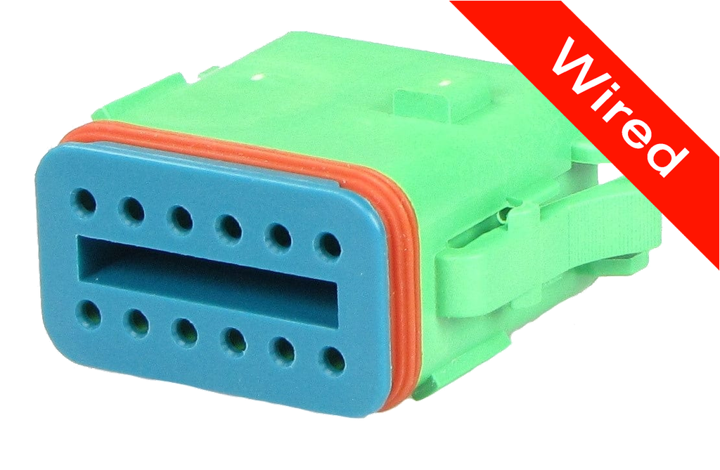 [PRCW12-0013-B] 12 Pin Female connector with 10cm wires | PRCW12-0013-B