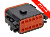 12 Pin Female connector with 10cm wires | PRCW12-0014-B