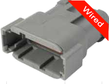 [PRCW12-0015-A] 12 Pin Male connector with 10cm wires | PRCW12-0015-A