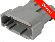 [PRCW12-0015-A] 12 Pin Male connector with 10cm wires | PRCW12-0015-A