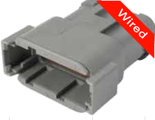 12 Pins Male connector with 10 cm wires | PRCW12-0015-A