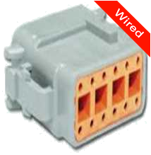 12 Pins Female connector with 10 cm wires | PRCW12-0015-B