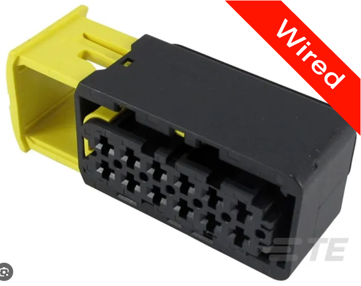 12 Pins Female connector with 10 cm wires | PRCW12-0017-B