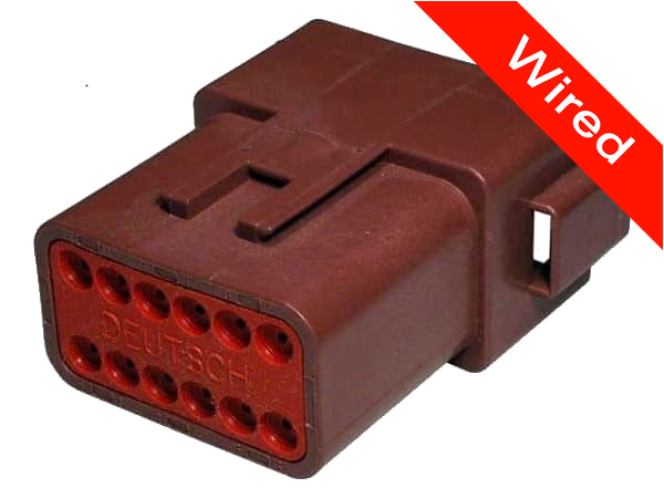 12 Pins Male connector with 10 cm wires | PRCW12-0018-A